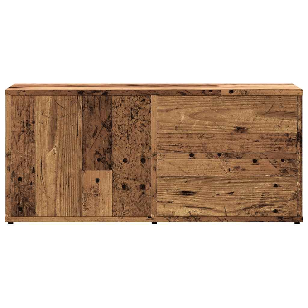 ντουλάπι τηλεόρασης  Παλιό ξύλο 80x34x35,5cm Κατασκευασμένο ξύλο