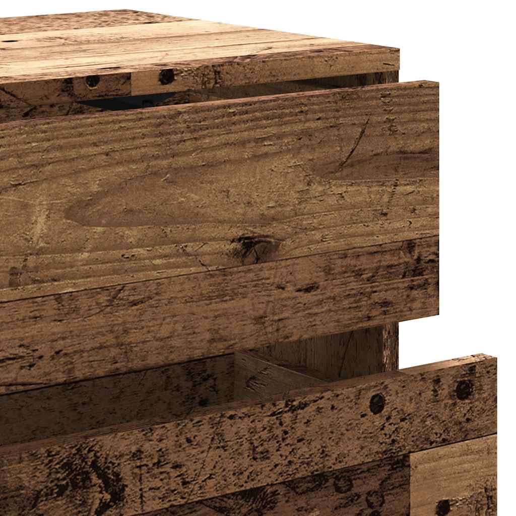 ντουλάπι τηλεόρασης  Παλιό ξύλο 80x34x35,5cm Κατασκευασμένο ξύλο