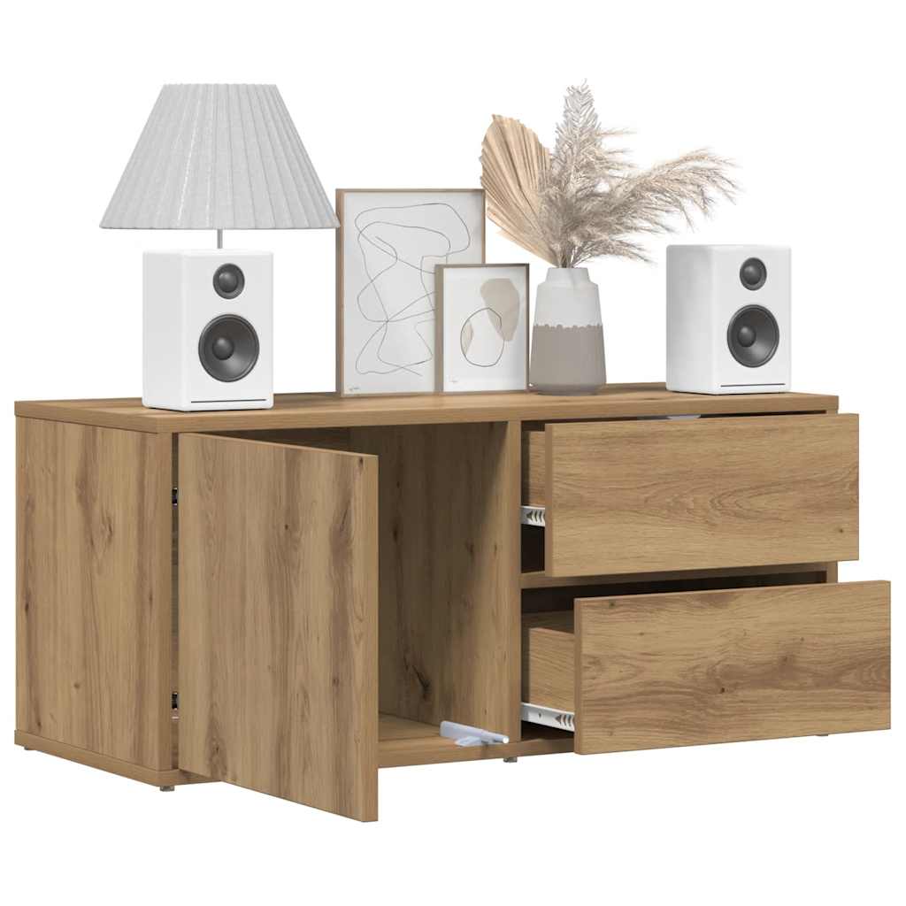 Ντουλάπι τηλεόρασης Artisan Oak Κατασκευασμένο ξύλο - Pakobazaar