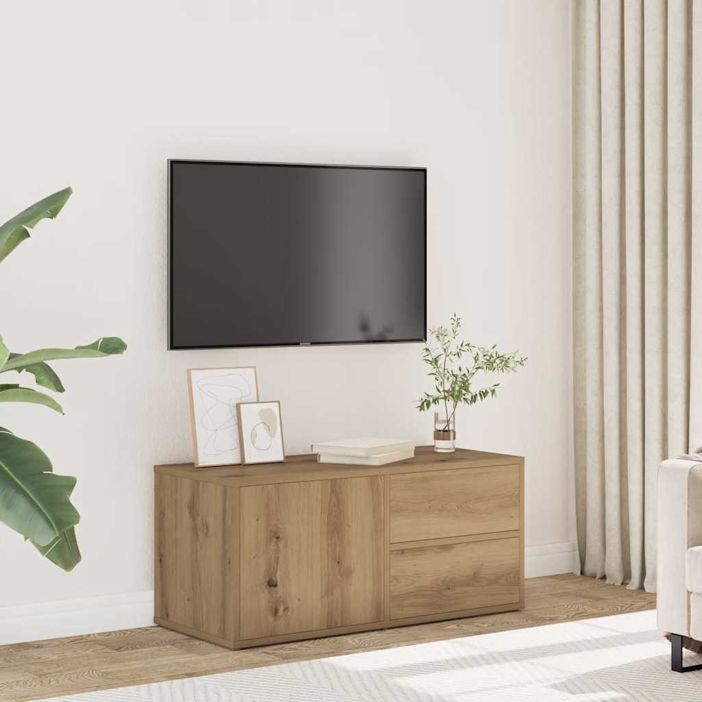 Ντουλάπι τηλεόρασης Artisan Oak Κατασκευασμένο ξύλο - Pakobazaar