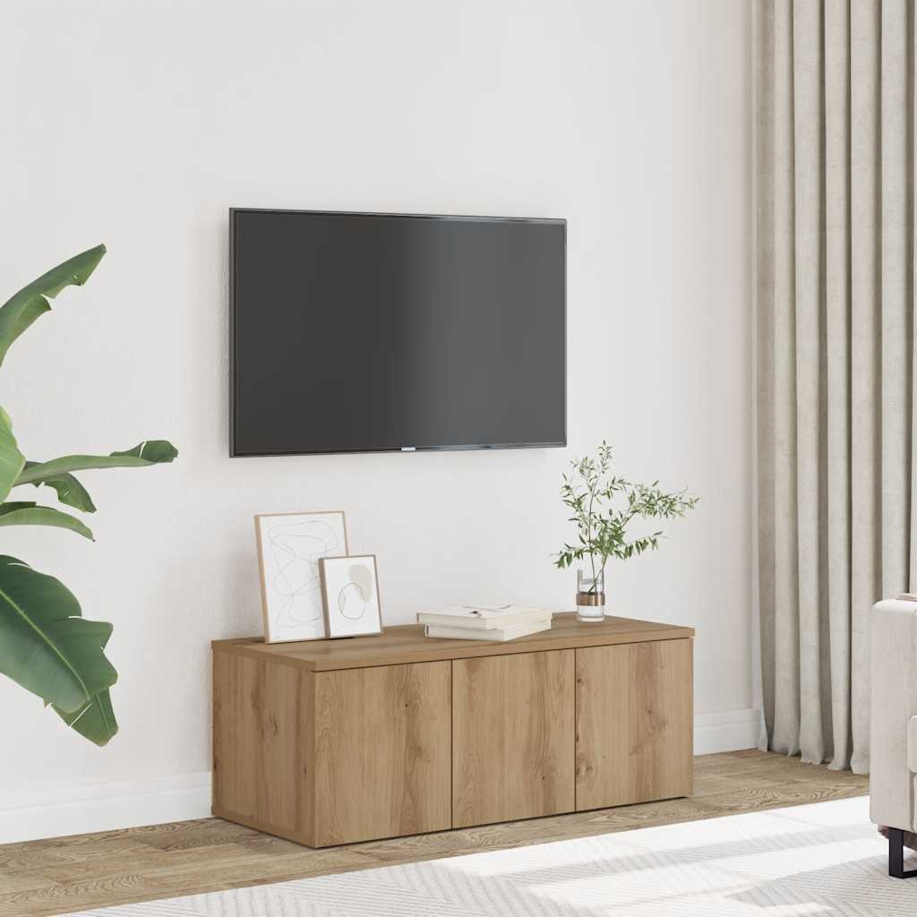 ντουλάπι τηλεόρασης  Artisan Oak 80x34x30 cm Κατασκευασμένο ξύλο