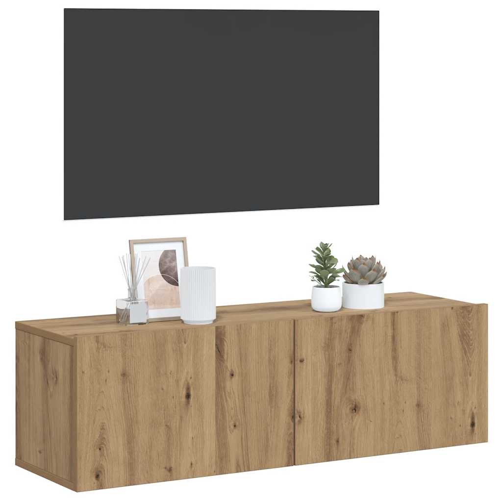 Επίτοιχο ντουλάπι τηλεόρασης Artisan Oak 80x30x30 cm - Pakobazaar