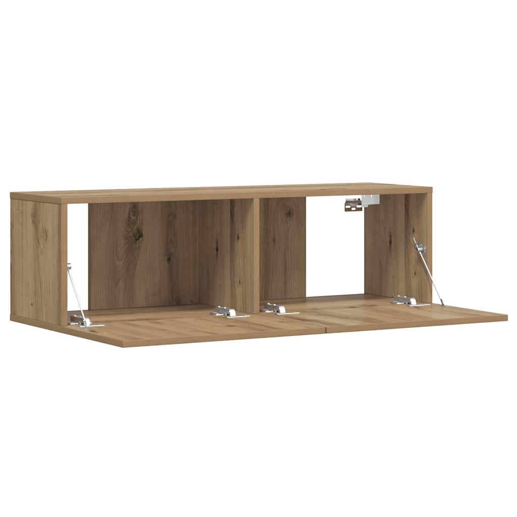 Ντουλάπι Τηλεόρασης Τοίχου Artisan Δρυς 100x30x30 εκ Επ. Ξύλο - Pakobazaar
