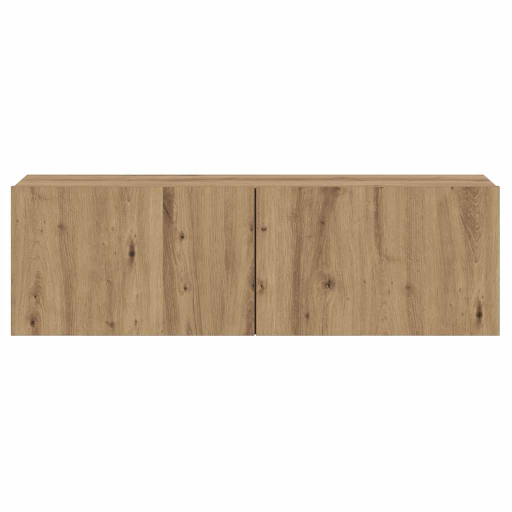Ντουλάπι Τηλεόρασης Τοίχου Artisan Δρυς 100x30x30 εκ Επ. Ξύλο - Pakobazaar