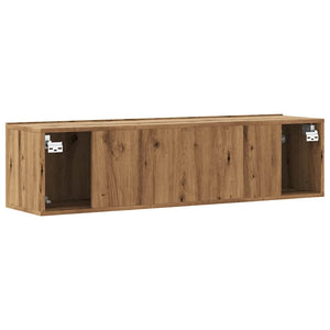 Ντουλάπι Τηλεόρασης Τοίχου Artisan Δρυς 120x30x30 εκ Επ. Ξύλο - Pakobazaar