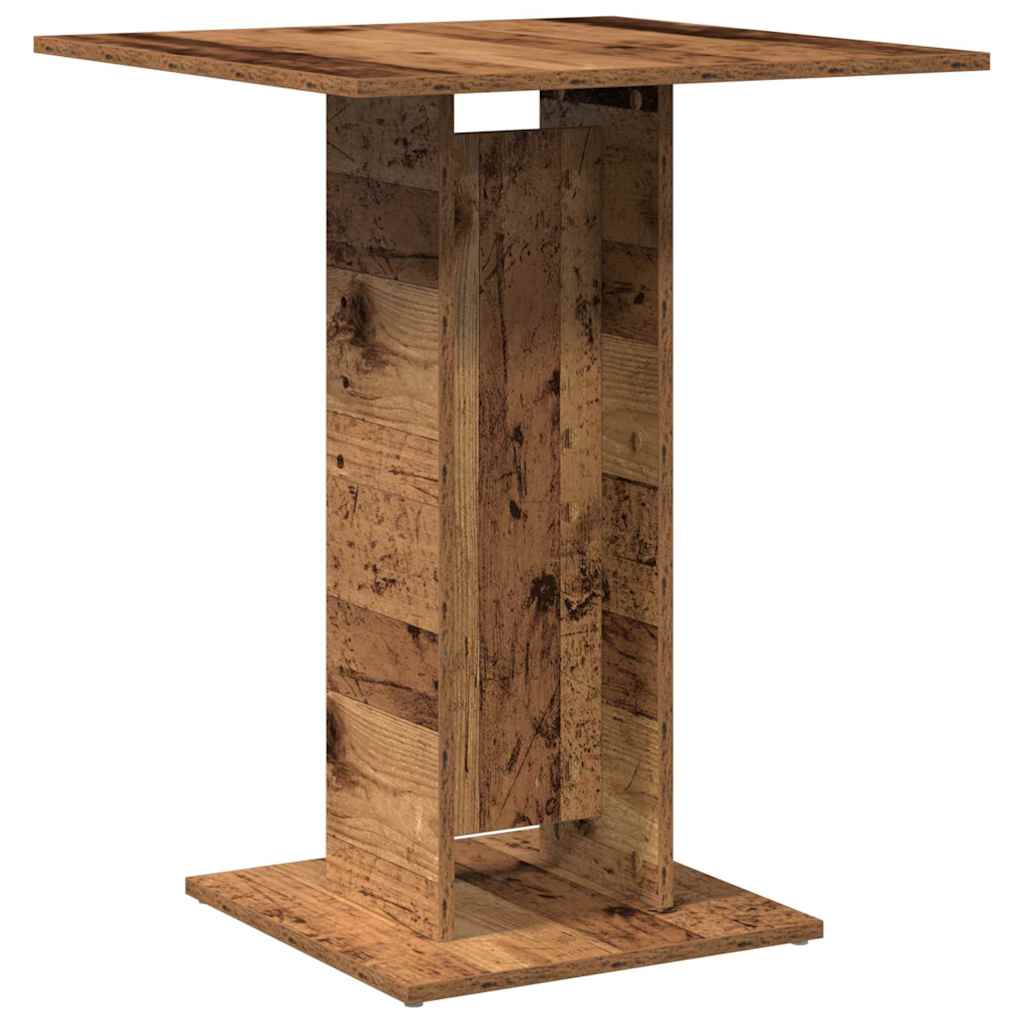 Τραπέζι Bistro Παλιό Ξύλο 60 x 60 x 75 εκ. Μοριοσανίδα - Pakobazaar