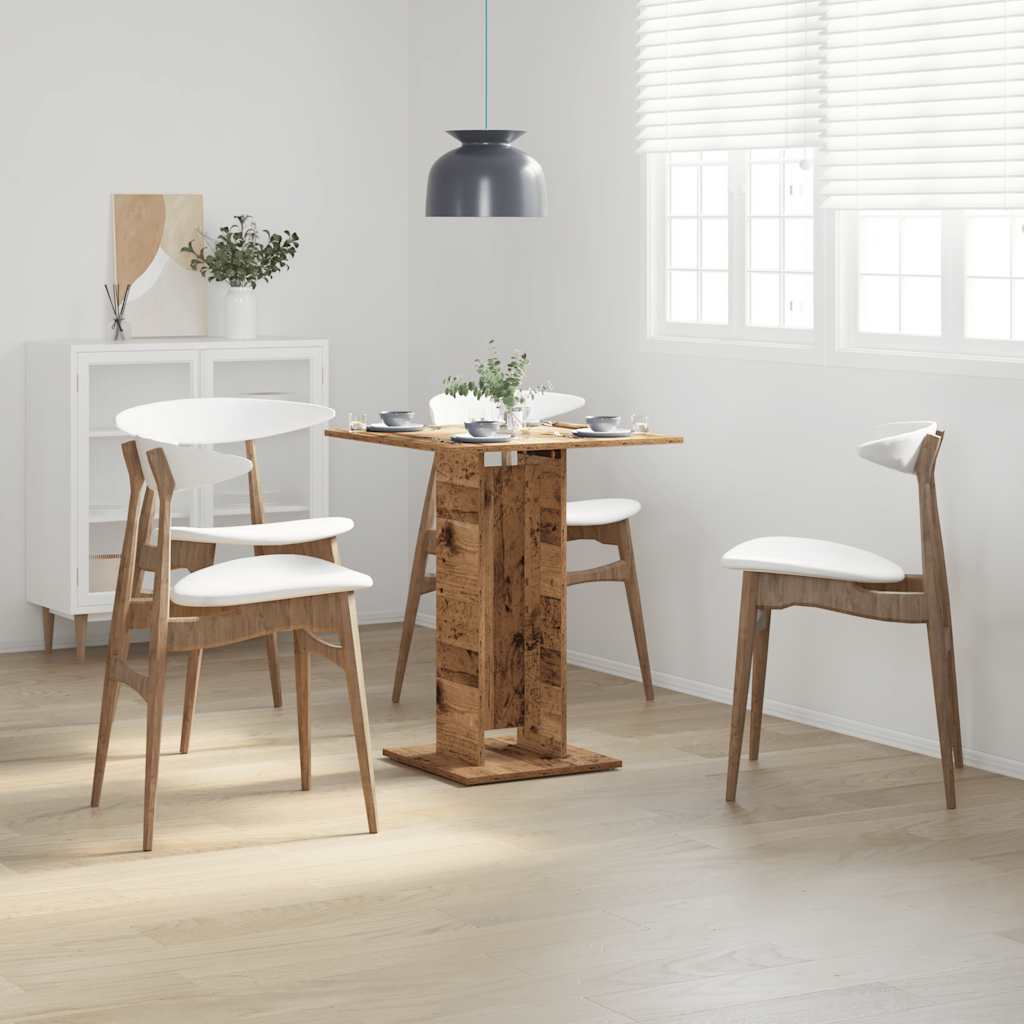 Τραπέζι Bistro Παλιό Ξύλο 60 x 60 x 75 εκ. Μοριοσανίδα - Pakobazaar