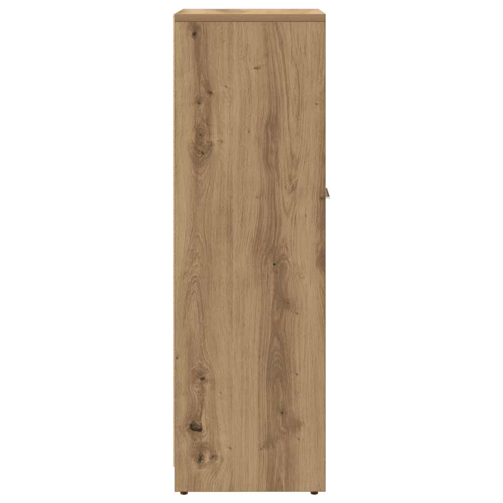 Ντουλάπι Μπάνιου Τεχνίτης Δρυς 30x30x95 εκ. Επεξεργασμένο Ξύλο