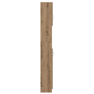Ντουλάπι Μπάνιου Χειροποίητο Δρυς 32x25,5x190 εκ. από Τεχνητό Ξύλο - Pakobazaar