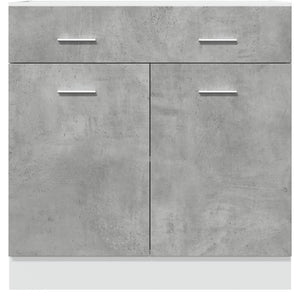 Ντουλάπι με Συρτάρια "Lyon" Γκρι Σκυρόδεμα 80x46x81,5 εκ. από Τεχνητό Ξύλο - Pakobazaar