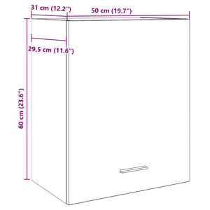 Κρεμαστό Ντουλάπι "Lyon" από Τεχνητό Δρυ 50x31x60 εκ. από Τεχνητό Ξύλο