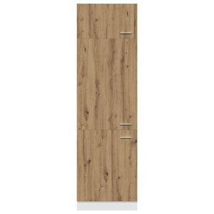 Ντουλάπι Ψυγείου "Lyon" Δρυς Artisan 60x57x207 εκ. από Τεχνητό Ξύλο - Pakobazaar
