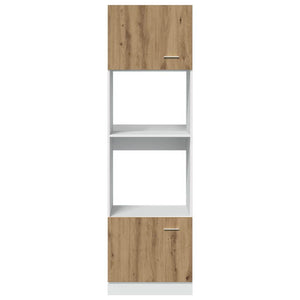 Ντουλάπι Μικροκυμάτων "Lyon" Δρυς Artisan 60x57x207 εκ. από Τεχνητό Ξύλο - Pakobazaar