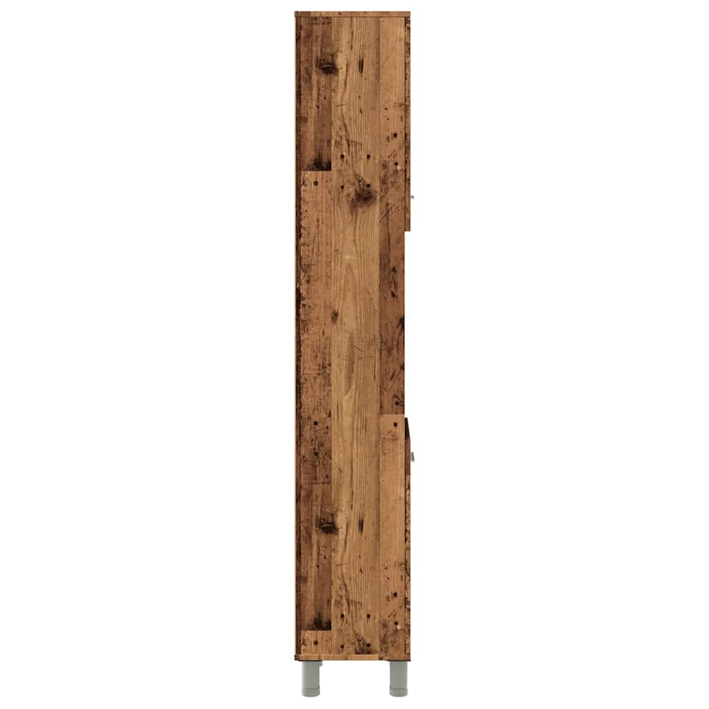 Ντουλάπι μπάνιου Παλιό ξύλο 30x30x179 cm Κατασκευασμένο ξύλο - Pakobazaar