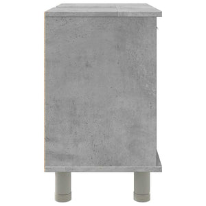 Ντουλάπι Νιπτήρα Γκρι Σκυροδέματος 60x32x53,5 εκ. Επεξ. Ξύλο - Pakobazaar