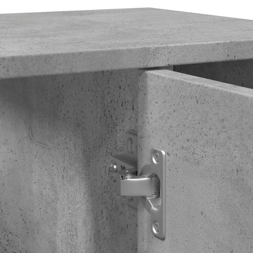 Ντουλάπι Νιπτήρα Γκρι Σκυροδέματος 60x32x53,5 εκ. Επεξ. Ξύλο - Pakobazaar