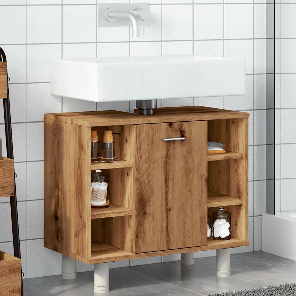 Ντουλάπι μπάνιου Δρυς τεχνίτης 60x32x53,5cm Κατασκευασμένο ξύλο - Pakobazaar