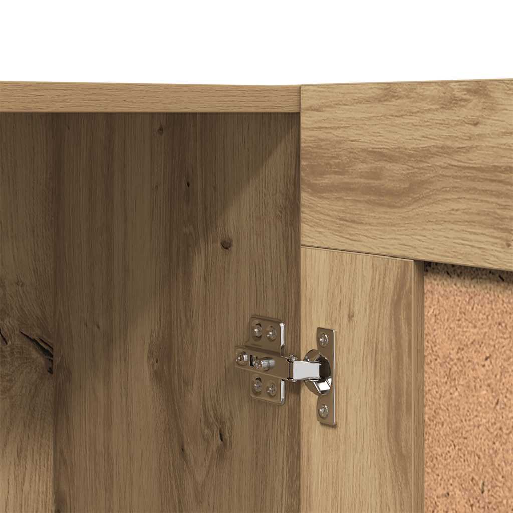 Βιβλιοθήκη Artisan Δρυς 82,5x30,5x150 εκ. Επεξεργασμένο Ξύλο