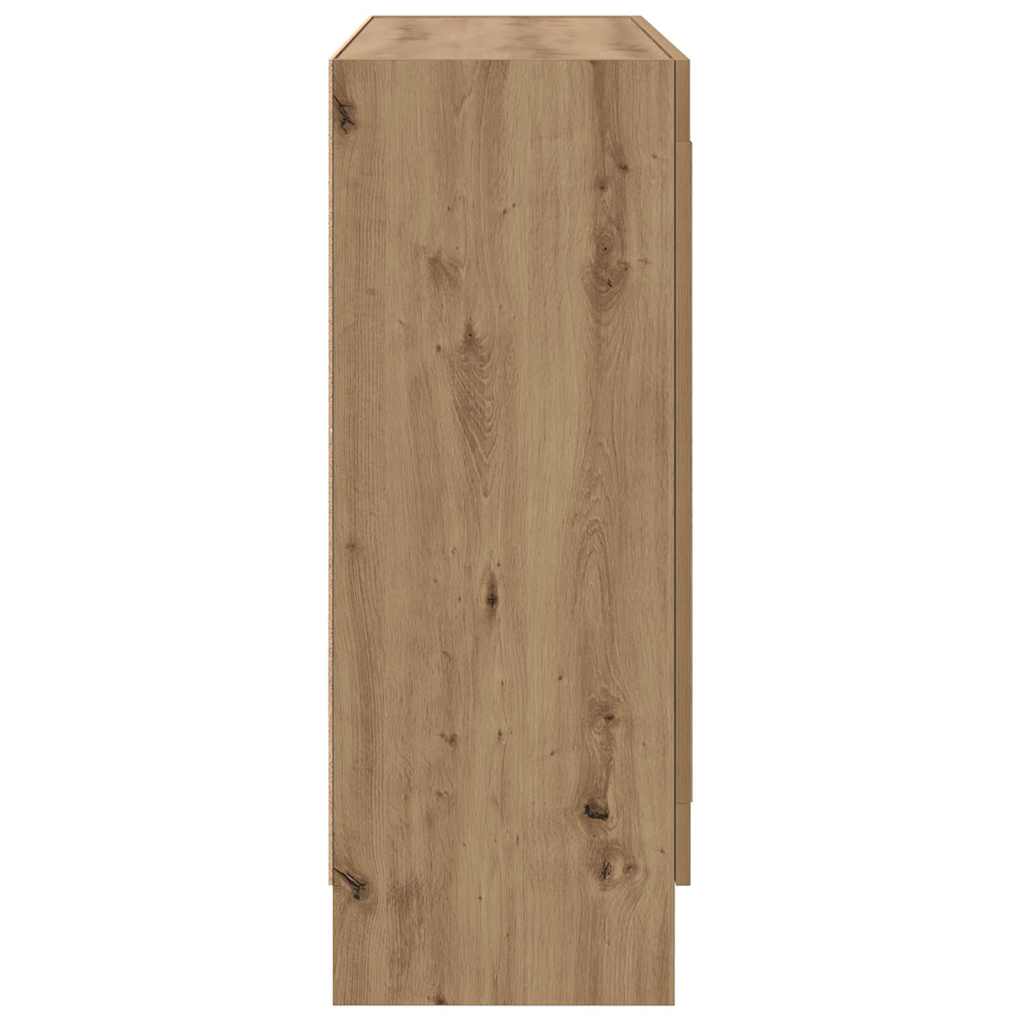 Βιβλιοθήκη Artisan Δρυς 82,5x30,5x80 εκ. Επεξεργασμένο Ξύλο - Pakobazaar