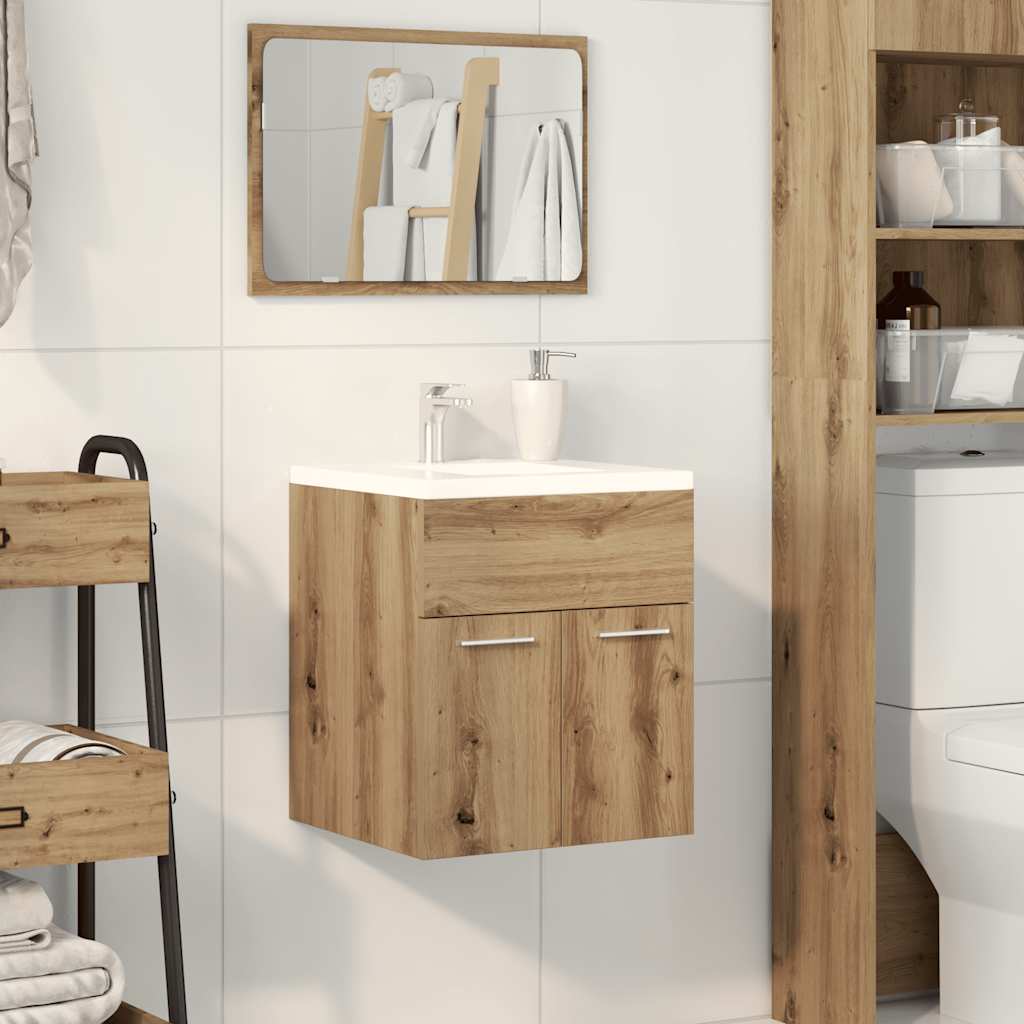 Ντουλάπι νιπτήρα μπάνιου Δρυς τεχνίτης 41x38,5x46 cm
