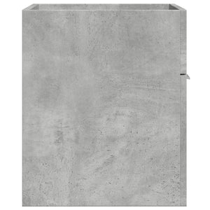 Ντουλάπι Νιπτήρα Γκρι Σκυροδέματος 60x38,5x46 εκ. Επεξ. Ξύλο