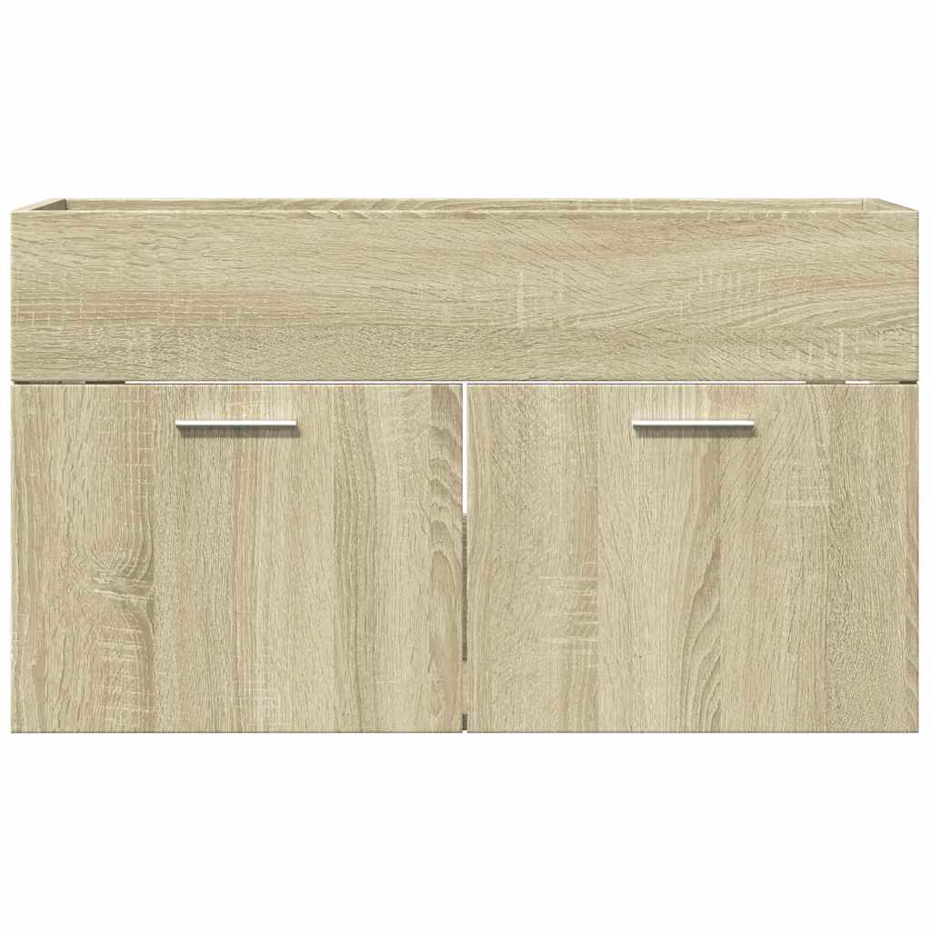 Ντουλάπι Νιπτήρα Sonoma Δρυς 80 x 38,5 x 46 εκ. από Επεξ. Ξύλο