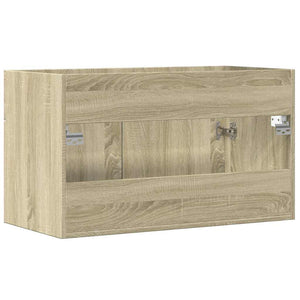 Ντουλάπι Νιπτήρα Sonoma Δρυς 80 x 38,5 x 46 εκ. από Επεξ. Ξύλο