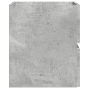 Ντουλάπι Μπάνιου Γκρι Σκυροδέματος 60x38,5x45 εκ. Επεξ. Ξύλο - Pakobazaar