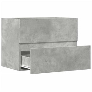 Ντουλάπι Μπάνιου Γκρι Σκυροδέματος 60x38,5x45 εκ. Επεξ. Ξύλο - Pakobazaar