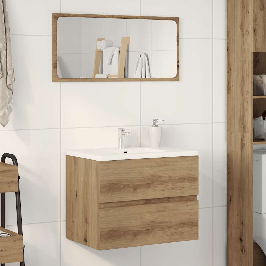 Ντουλάπι Μπάνιου Αρτισιανή Δρυς 60x38,5x45 εκ. Επεξ. Ξύλο