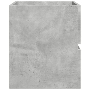 Ντουλάπι Νιπτήρα Γκρι Σκυροδέματος 90x38,5x45 εκ. Επεξ. Ξύλο