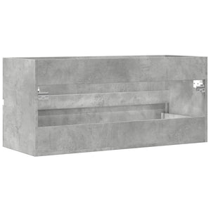 Ντουλάπι Νιπτήρα Γκρι Σκυροδέματος 100x38,5x45 εκ. Επεξ. Ξύλο - Pakobazaar