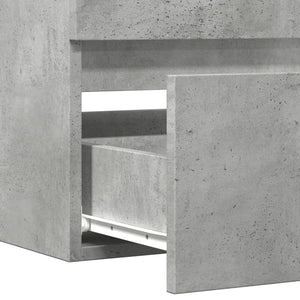Ντουλάπι Νιπτήρα Γκρι Σκυροδέματος 100x38,5x45 εκ. Επεξ. Ξύλο - Pakobazaar