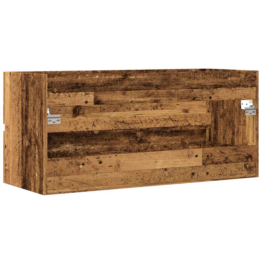 Ντουλάπι Νιπτήρα Μαύρο 100x38,5x45 εκ. Επεξεργασμένο Ξύλο - Pakobazaar