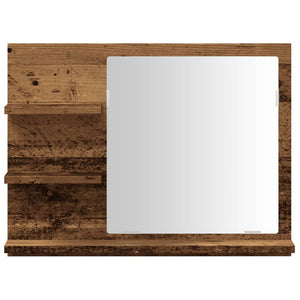 Ντουλάπι καθρέφτη μπάνιου Παλιό ξύλο 60x10,5x45 cm - Pakobazaar