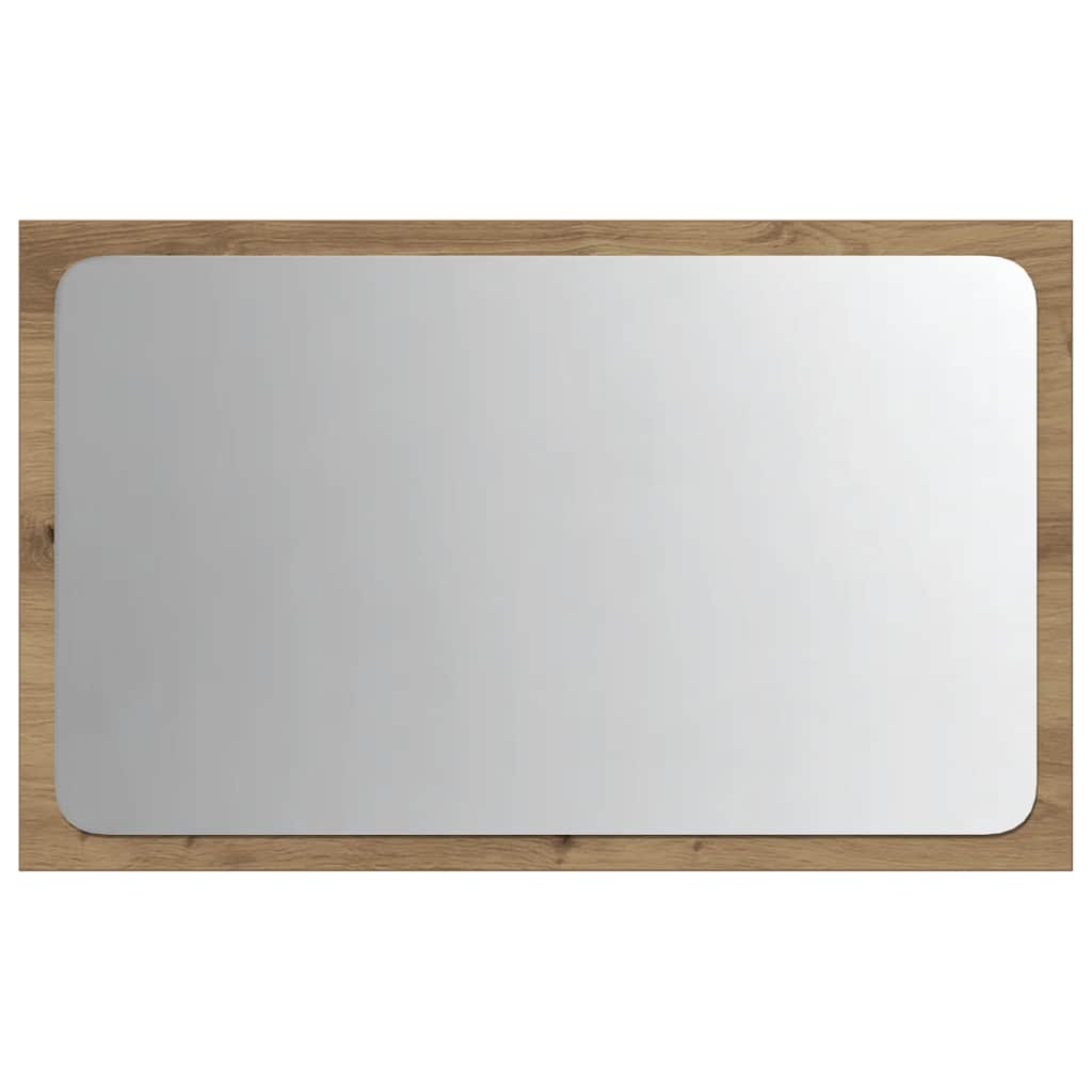 Καθρέφτης Μπάνιου με LED Αρτισιανή Δρυς 60x8,5x38 εκ. - Pakobazaar