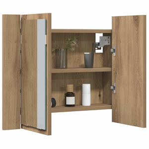 Καθρέφτης Ντουλάπι Αρτισιανή Δρυς 60x12x45 εκ. Επεξ. Ξύλο - Pakobazaar
