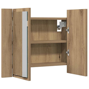 Καθρέφτης Ντουλάπι Αρτισιανή Δρυς 60x12x45 εκ. Επεξ. Ξύλο - Pakobazaar