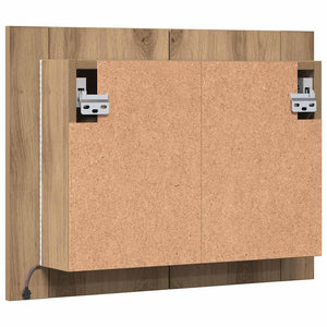 Καθρέφτης Ντουλάπι Αρτισιανή Δρυς 60x12x45 εκ. Επεξ. Ξύλο - Pakobazaar