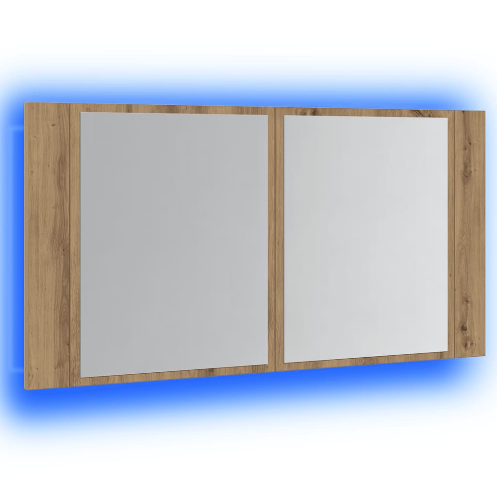 Καθρέφτης Ντουλάπι Αρτισιανή Δρυς 90x12x45 εκ. Επεξ. Ξύλο