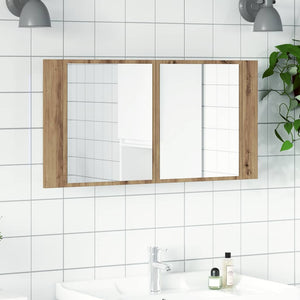 Καθρέφτης Ντουλάπι Αρτισιανή Δρυς 90x12x45 εκ. Επεξ. Ξύλο