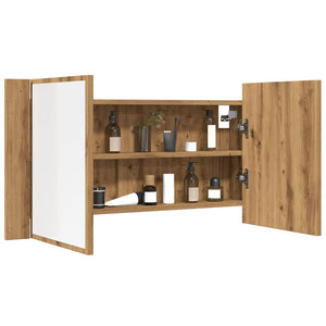 Καθρέφτης Ντουλάπι Αρτισιανή Δρυς 90x12x45 εκ. Επεξ. Ξύλο