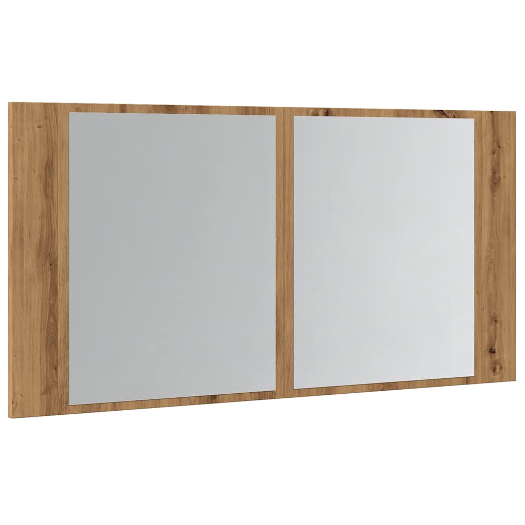 Καθρέφτης Ντουλάπι Αρτισιανή Δρυς 90x12x45 εκ. Επεξ. Ξύλο