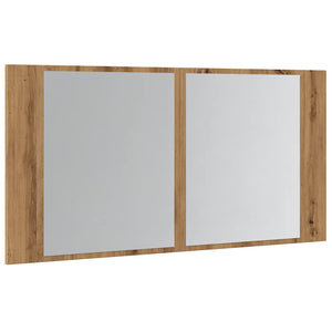 Καθρέφτης Ντουλάπι Αρτισιανή Δρυς 90x12x45 εκ. Επεξ. Ξύλο