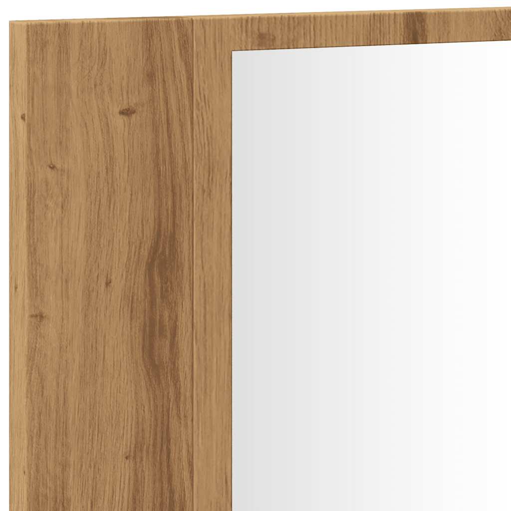 Καθρέφτης Ντουλάπι Αρτισιανή Δρυς 90x12x45 εκ. Επεξ. Ξύλο