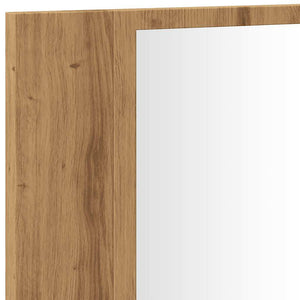 Καθρέφτης Ντουλάπι Αρτισιανή Δρυς 90x12x45 εκ. Επεξ. Ξύλο