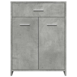Ντουλάπι Μπάνιου Γκρι του Σκυροδέματος 60x33x80 εκ. Επεξ. Ξύλο