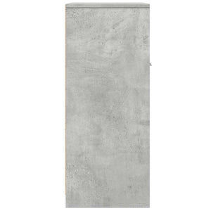 Ντουλάπι Μπάνιου Γκρι του Σκυροδέματος 60x33x80 εκ. Επεξ. Ξύλο
