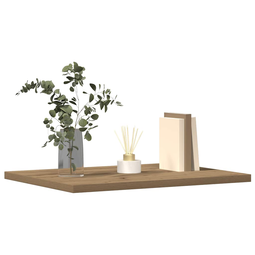 Ράφια Βιβλιοθήκης 4 τεμ. Artisan Δρυς 40x30x1,5 εκ. Επεξ. Ξύλο - Pakobazaar