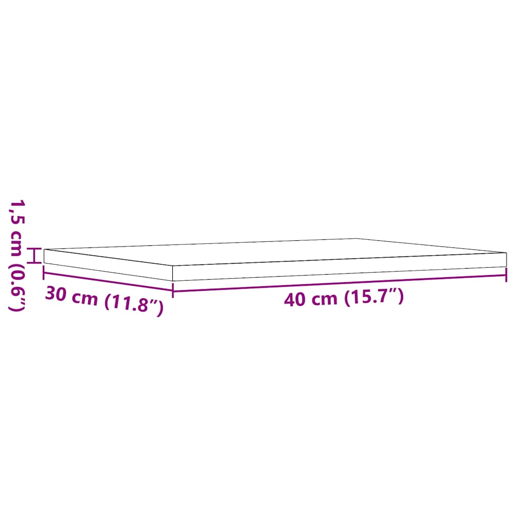 Ράφια Βιβλιοθήκης 4 τεμ. Artisan Δρυς 40x30x1,5 εκ. Επεξ. Ξύλο - Pakobazaar